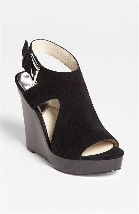 michael kors taylor wedge|michael kors black wedge booties.